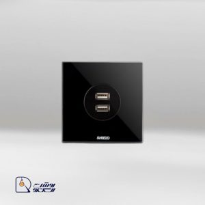 پریز USB دو پورت هوشمند شیلد سری Adler مدل SHUSAD